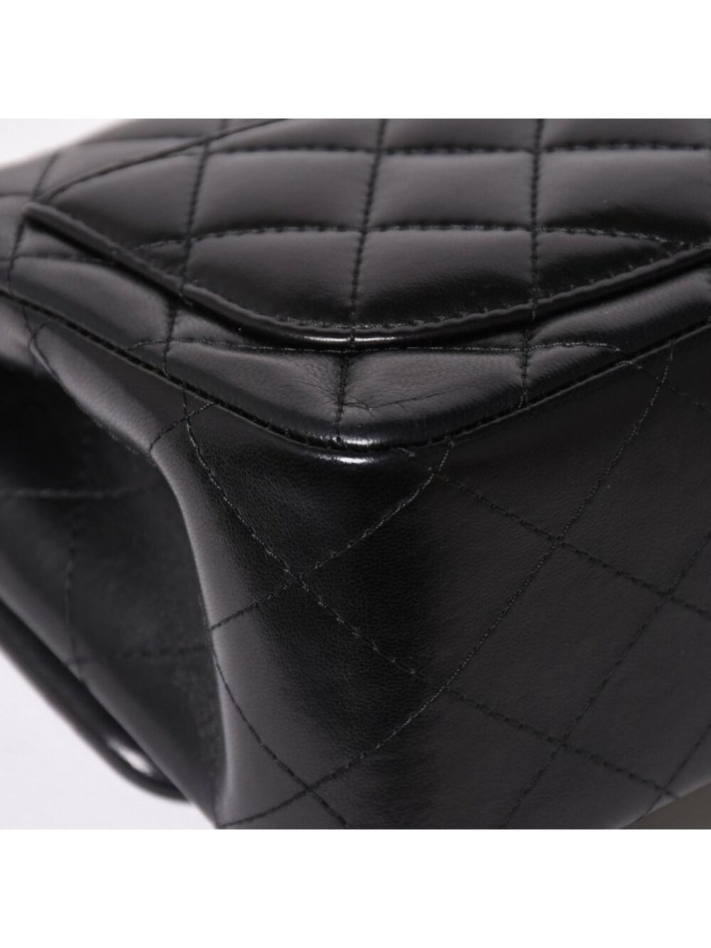 Chanel Mini Quilted 17 S Flap S Chain Shoulder Bag CC Logo Lambskin Black - Picture 12 of 16